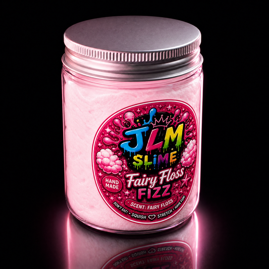 Fairy Floss Fizz jar angle view