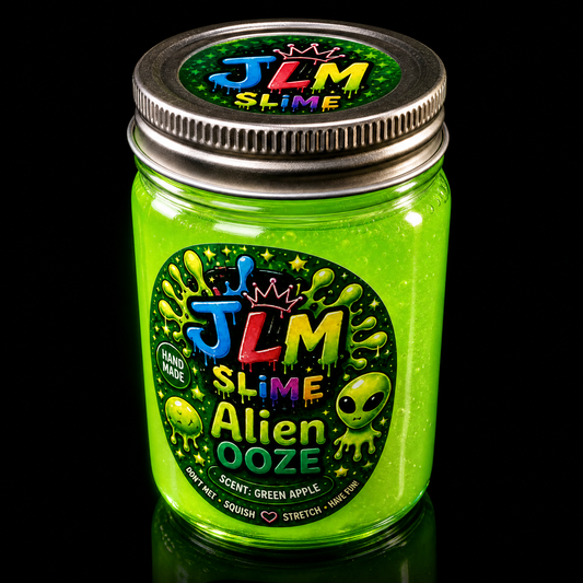 Alien Ooze jar angle view