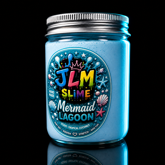 Mermaid Lagoon jar angle view