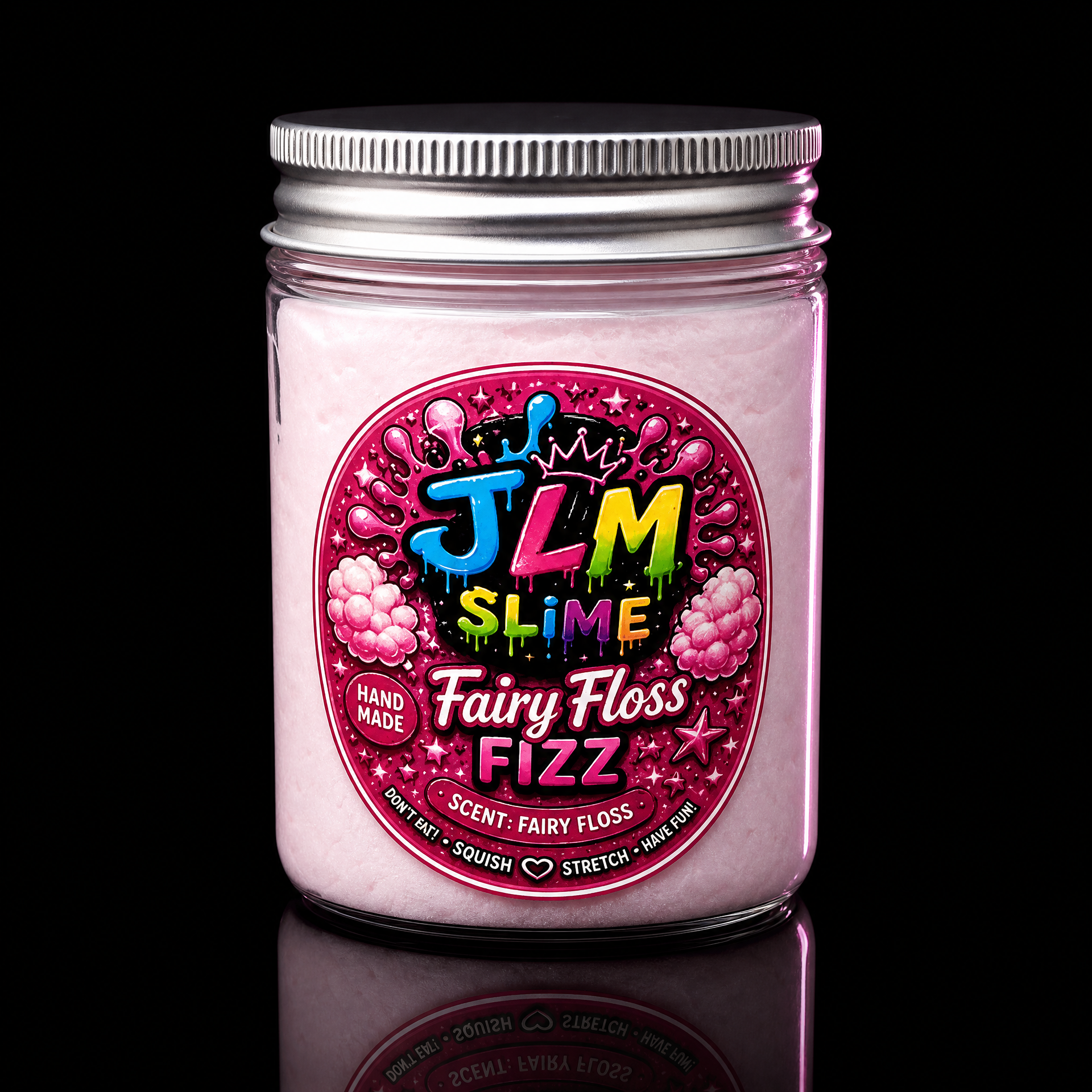 Fairy Floss Fizz slime jar